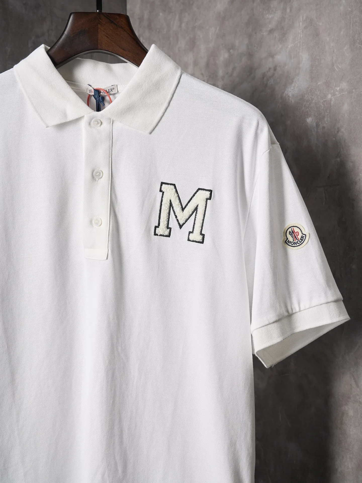 Moncler/ Polo 【In Stock】S M L XL White M Gray Polo Polo